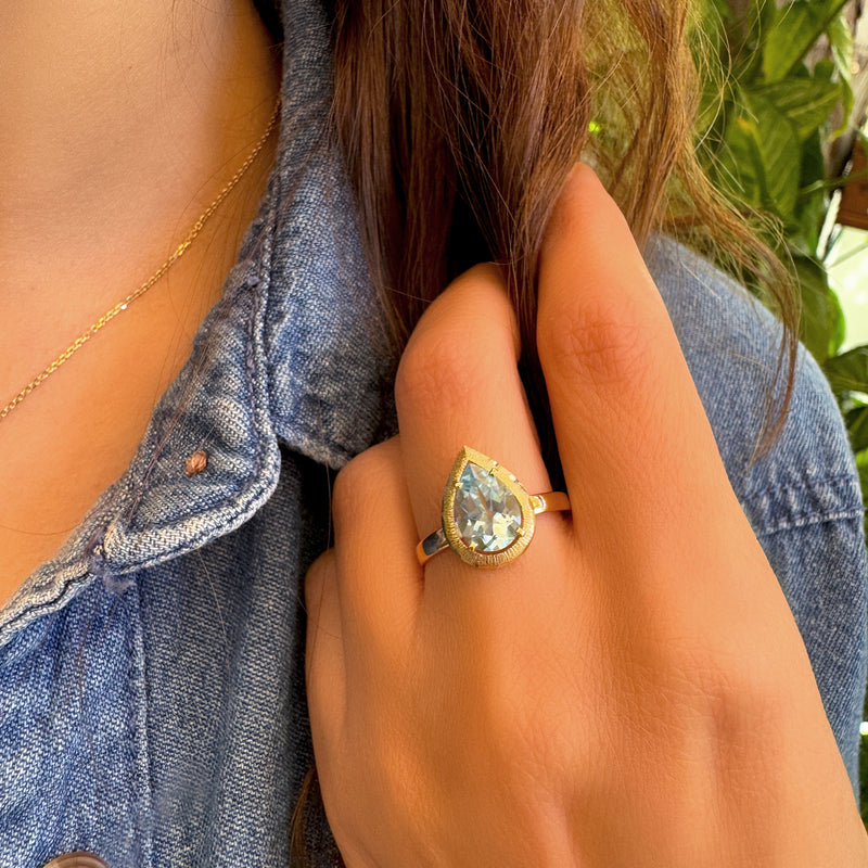 Paolina Ring - Blue Topaz