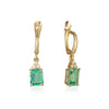 Patrizia Rectangle Earrings - Light Emerald Spinel