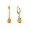 Patrizia Drop Earrings - Citrine