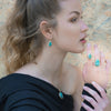 Sandrino Earrings - Natural Emerald