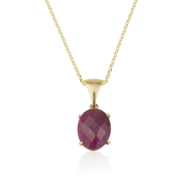 Santino Necklace - Natural Ruby