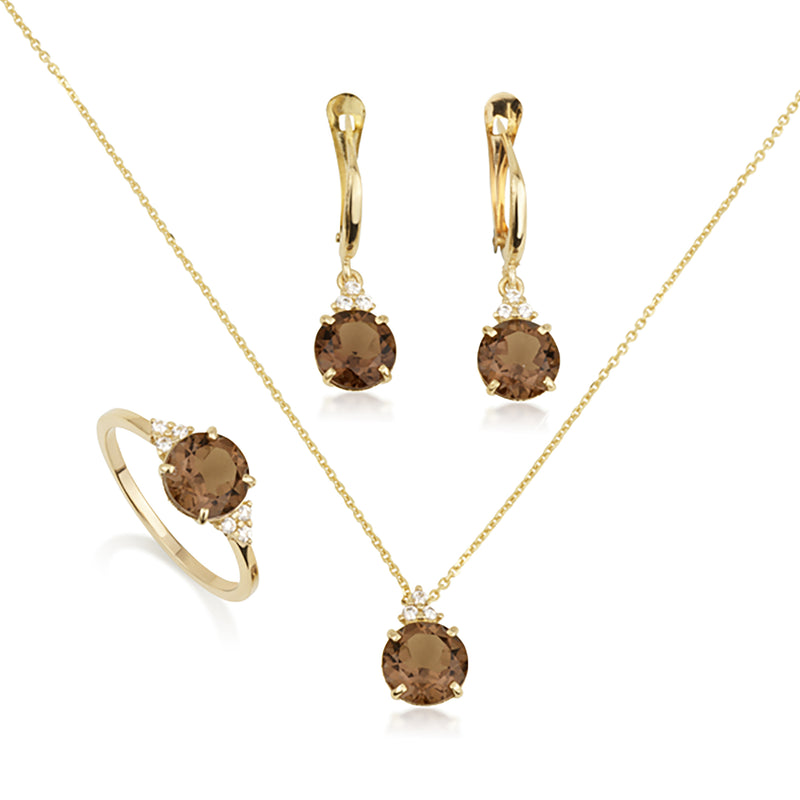 Patrizia Round Necklace - Smoky