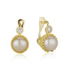 Bellissa - Pearl Short Earrings with zircon