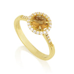 Vitalia - Round Ring Citrine