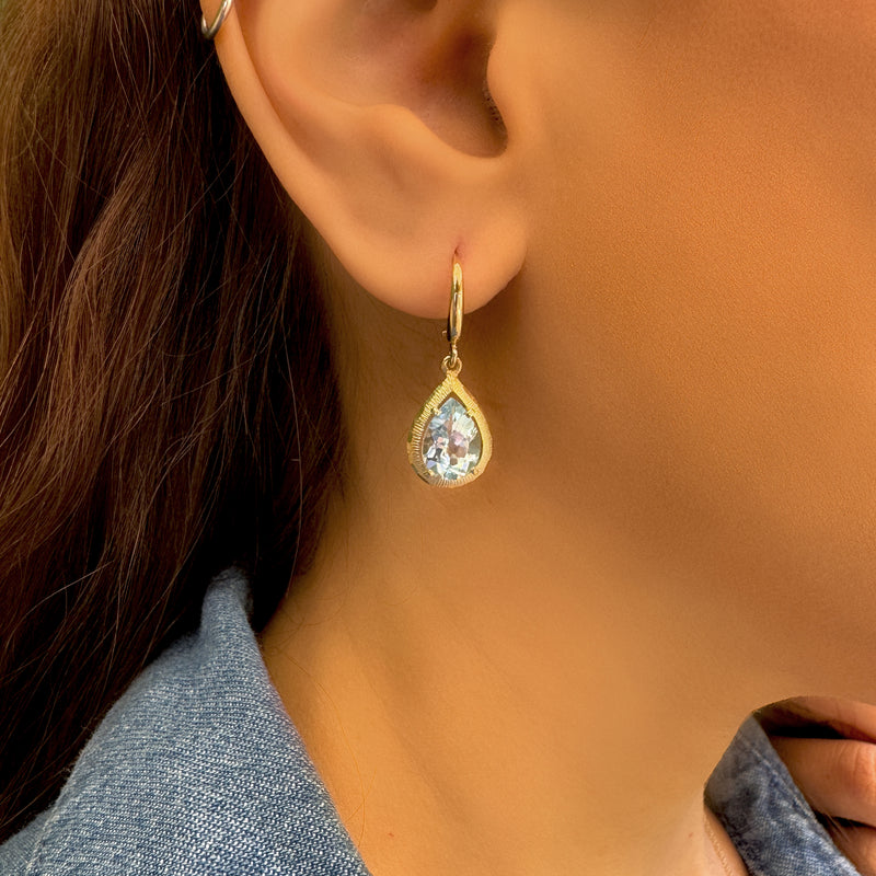 Paolina Earrings - Blue Topaz
