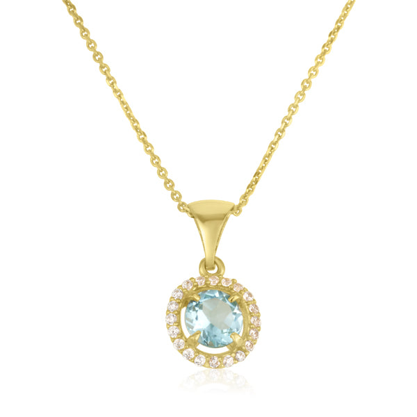 Vitalia Necklace - Blue Topaz