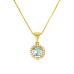 Vitalia Necklace - Blue Topaz