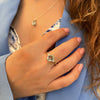 Patrizia Drop Ring - Blue Topaz