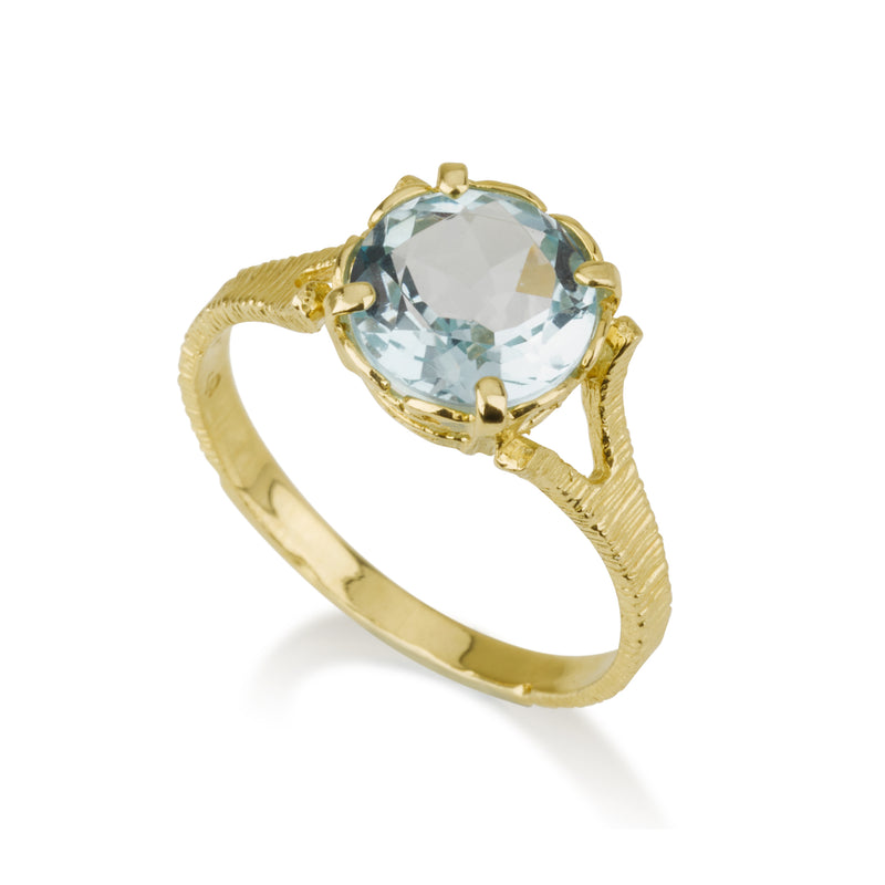 Amadora Ring - Blue Topaz