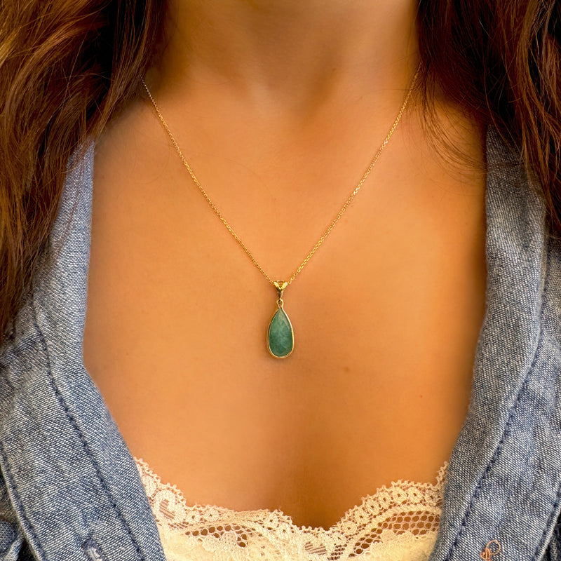 Vero Necklace - Natural Emerald