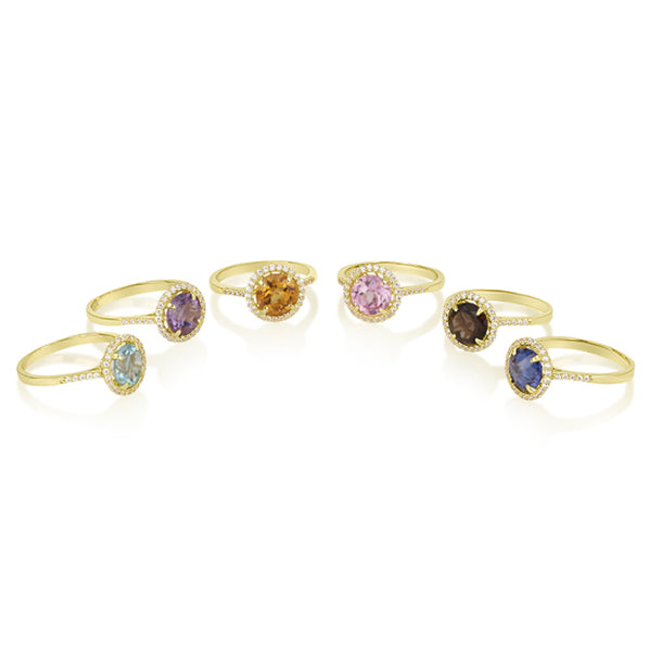 Vitalia - Round Ring Citrine