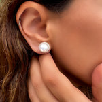 Gioia Tight Earrings - Pearl