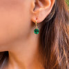Amadora Oval Earrings - Emerald spinel
