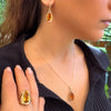 Mea Earrings - Citrine