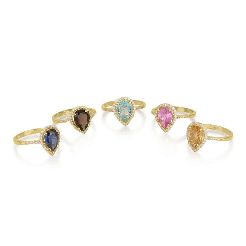 Vitalia - Drop Ring Citrine