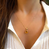 Amadora Oval Necklace - Citrine