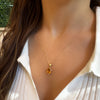 Amadora Oval Necklace - Citrine