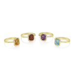 Vitalia - Rectangle Ring Citrine
