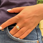 Ring Sparkling - zircon stones