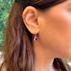 Amadora Oval Earrings - Amethyst
