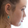 Sandrino Earrings - Natural Emerald