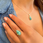 Vero Ring - Natural Emerald
