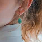 Sandrino Earrings - Natural Emerald