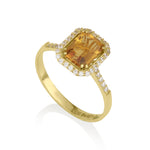 Vitalia - Rectangle Ring Citrine