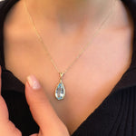 Mea Necklace - Blue Topaz