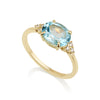Patrizia Oval  Ring - Blue Topaz