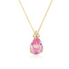 Patrizia Drop Necklace - Pink Spinel