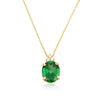 Patrizia Oval Necklace - Emerald Spinel