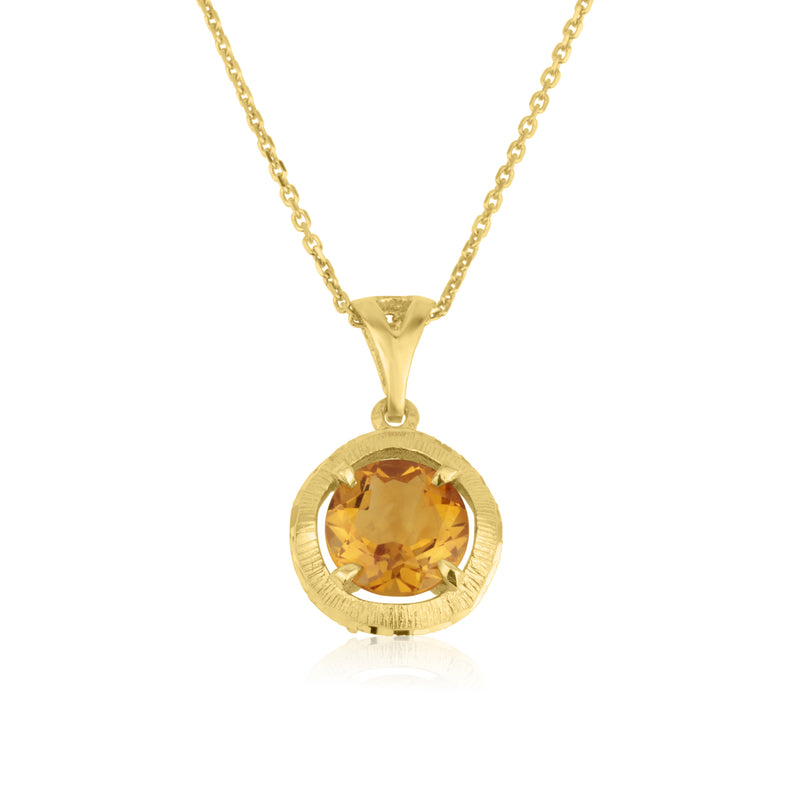 Tortona Necklace -Citrine