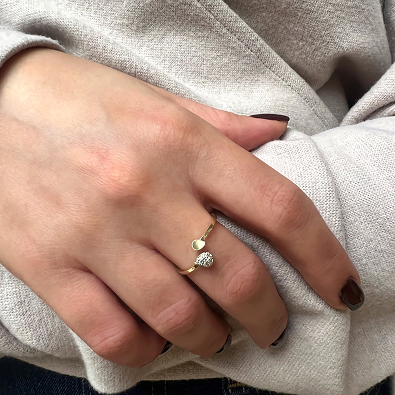 Ring - Drop with diamonds