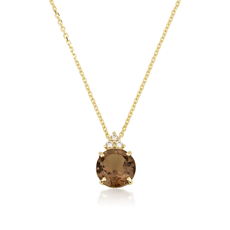 Patrizia Round Necklace - Smoky