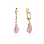 Patrizia Drop Earrings - Pink Spinel