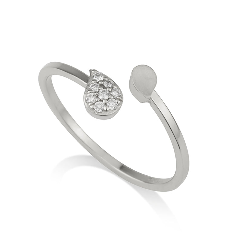Ring - Drop with diamonds
