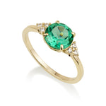 Patrizia Round Ring - Light Emerald Spinel