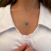 Patrizia Round Necklace - Light Emerald Spinel