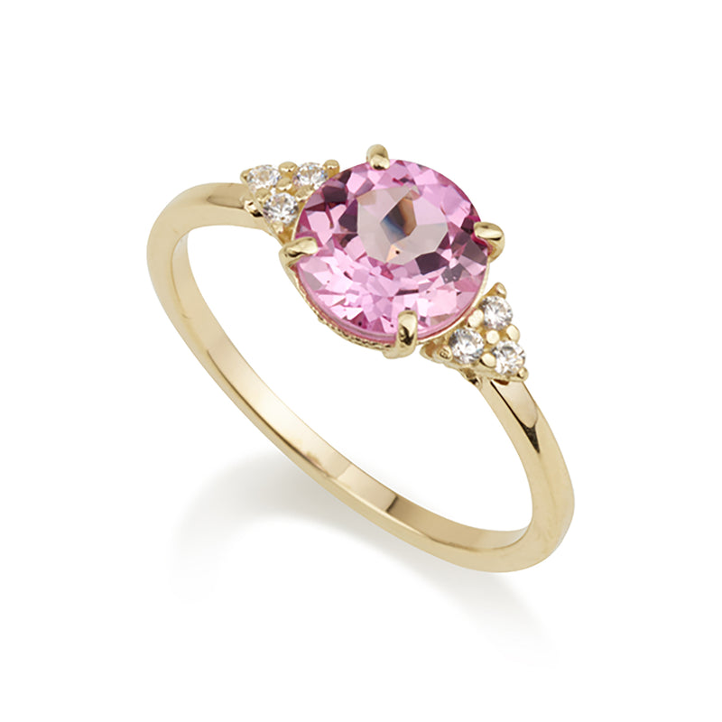 Patrizia Round Ring - Pink Spinel