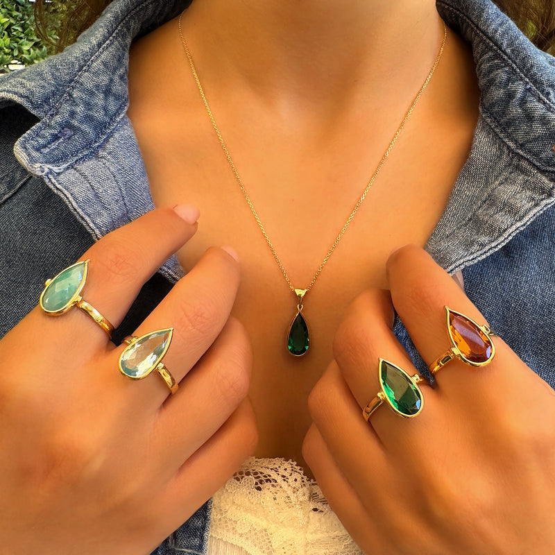 Vero Ring - Emerald Spinel