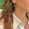 Patrizia Oval  Earrings - Emerald Spinel