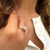 Ring Sparkling - zircon stones
