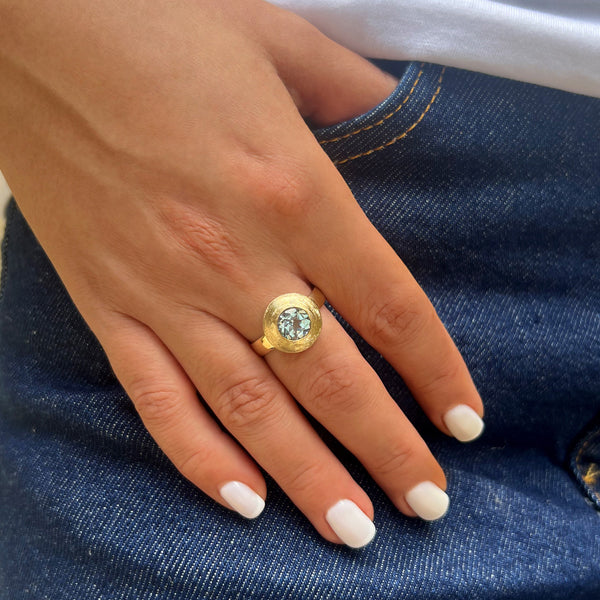 Norah Ring - Blue Topaz