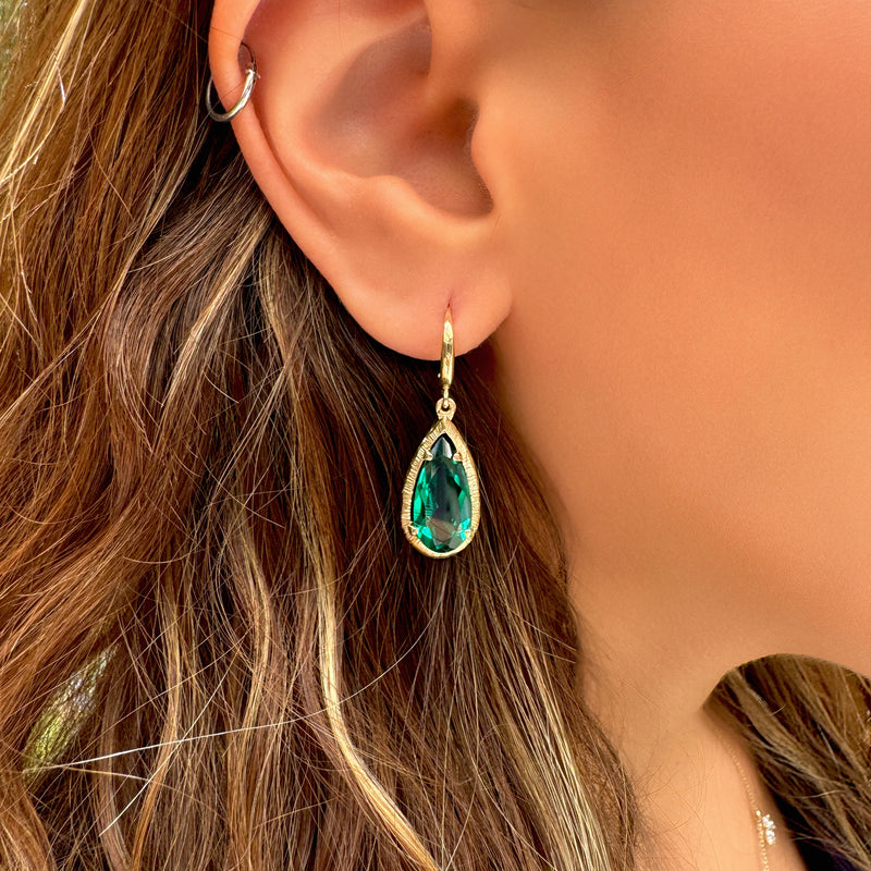 Mea Earrings - Emerald Spinel