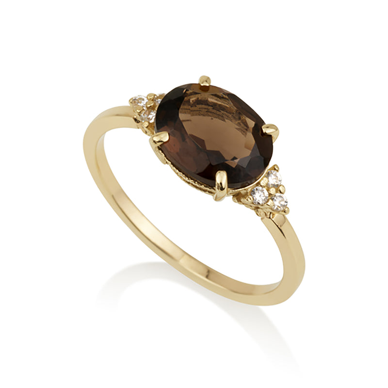 Patrizia Oval  Ring - Smoky