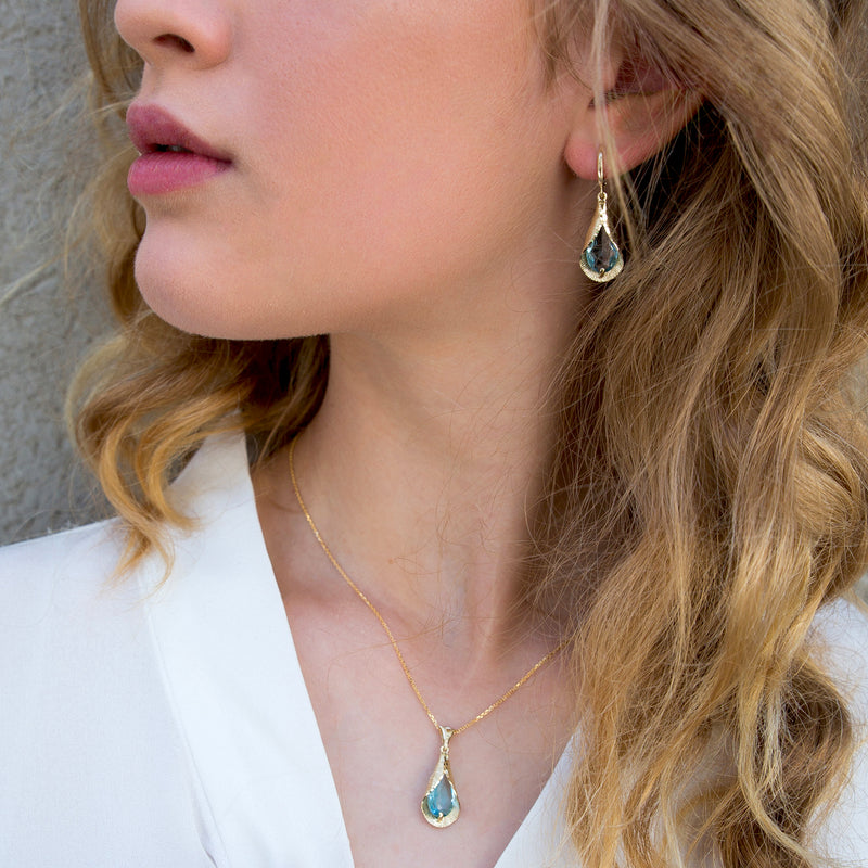 Jolanda Necklace - Blue Topaz