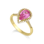 Vitalia - Drop Ring Pink spinel