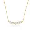 Amadora Necklace five stone - Zircons