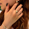 Earrings - Heart with zircons